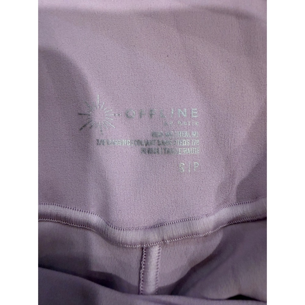 OFFLINE by Aerie Real Me Crossover 7/8 Leggings Lavender Purple High Waist Small - Picture 8 of 8